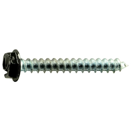Midwest Fastener Sheet Metal Screw, #10 x 1-1/2 in, Painted Steel Hex Head Slotted Drive, 20 PK 37953
